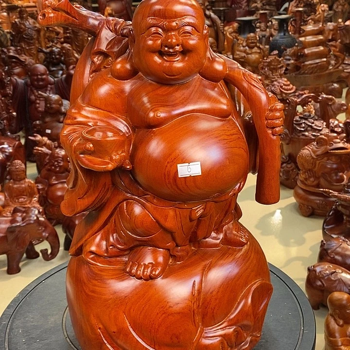 花梨木类小巴花梨木弥勒笑佛40