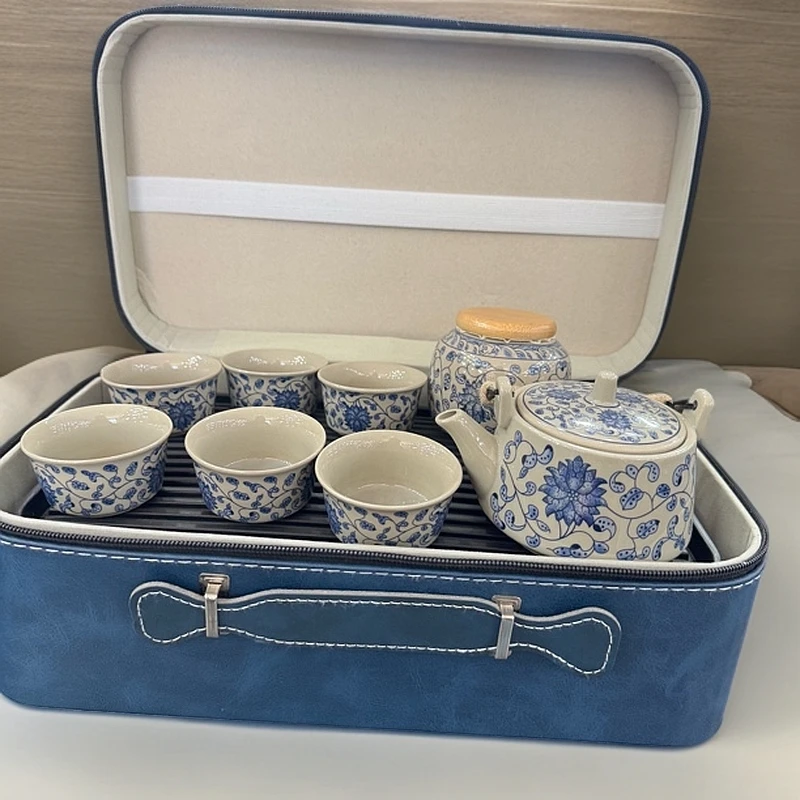 景德镇陶瓷功夫茶具家用送人礼品便携式茶具套装