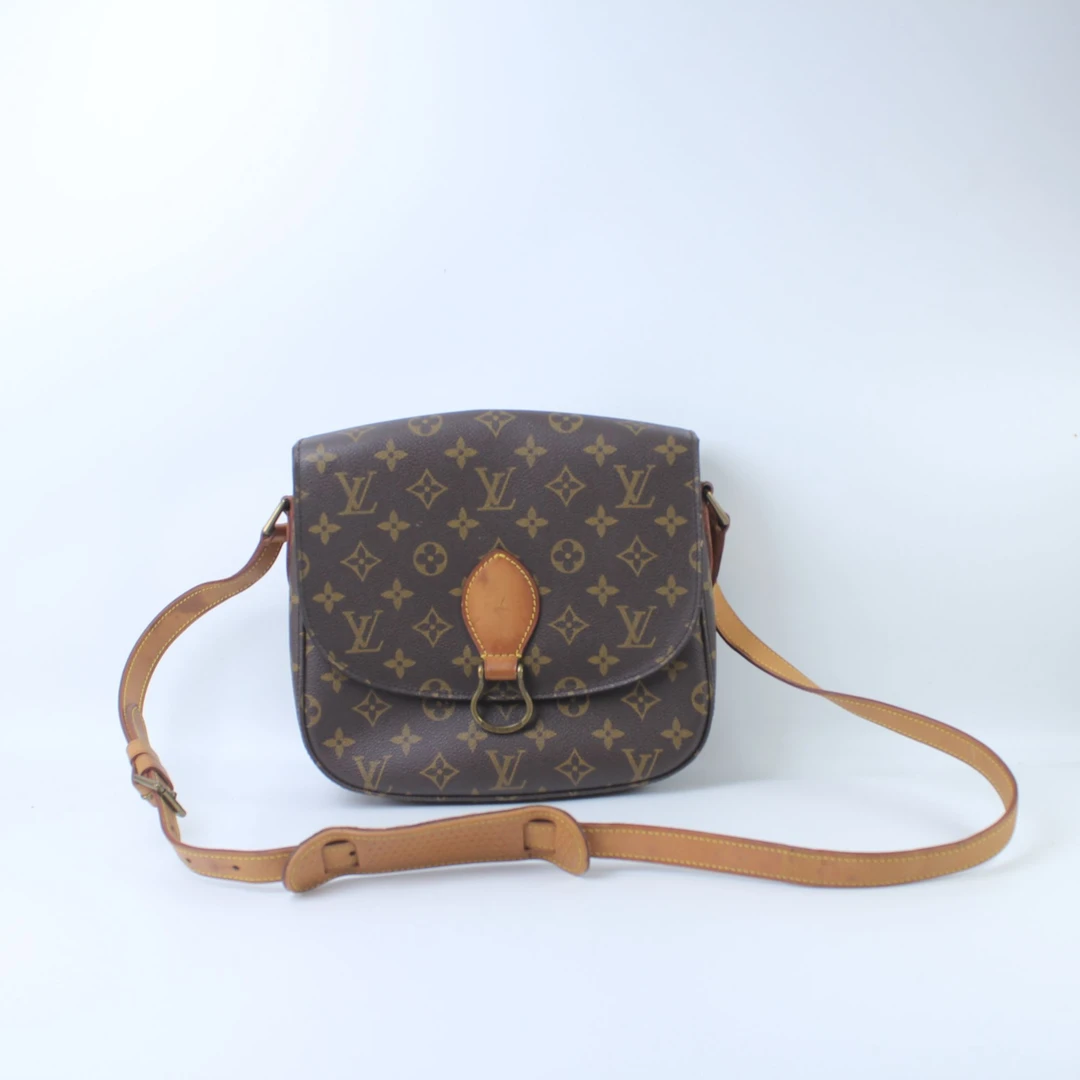 95新 LouisVuitton/路易威登 TH1012老花中号马蹄单肩斜跨包
