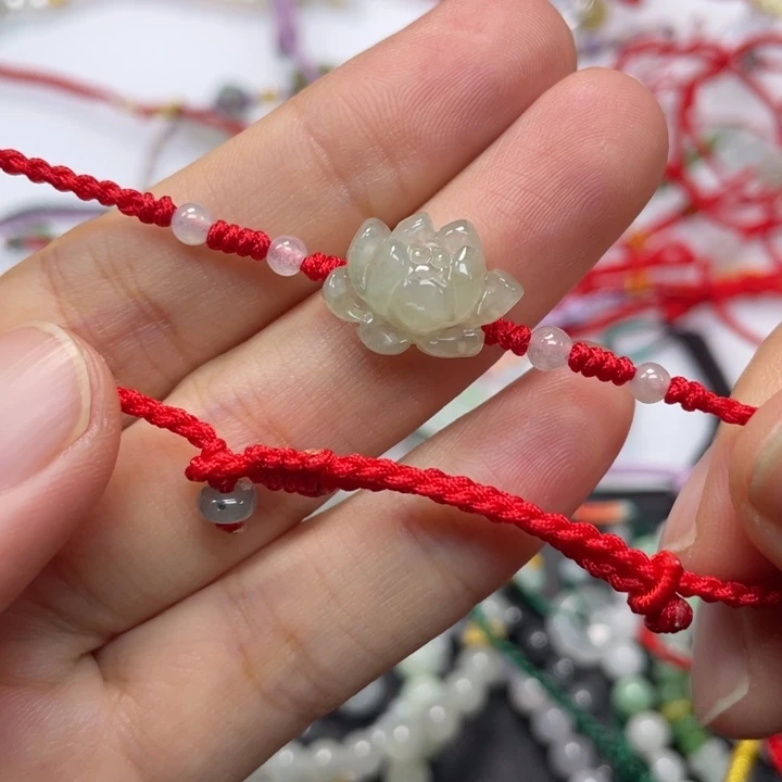 未镶嵌手绳翡翠脚链