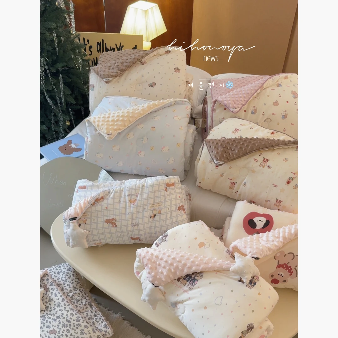 【豆豆被】十五Hihoniya~2025冬季宝宝卡通可爱A类母婴抗菌豆豆被