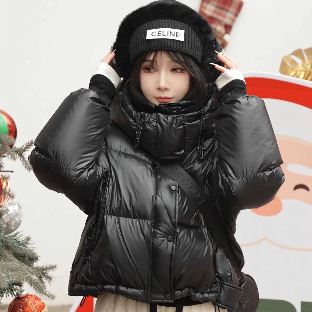 明明GUKKS/2025秋冬新款纯色百搭保暖白鸭时尚羽绒服蒙家女孩
