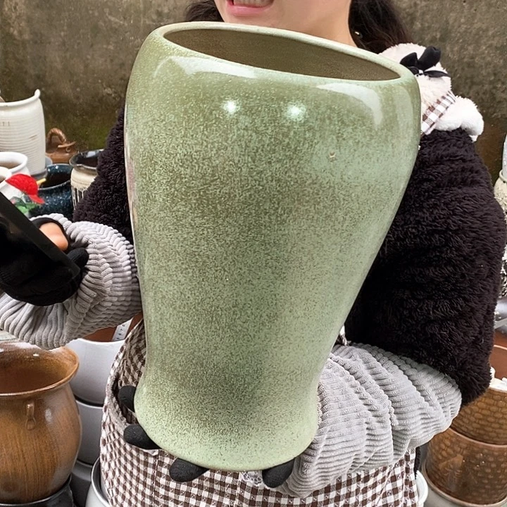 紫砂花盆正品口18高32