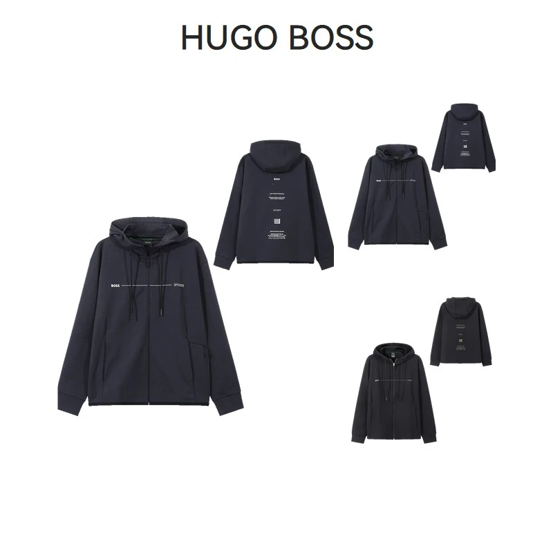 Hugo Boss雨果博斯【新品】男士宽松版连帽拉链卫衣50519551