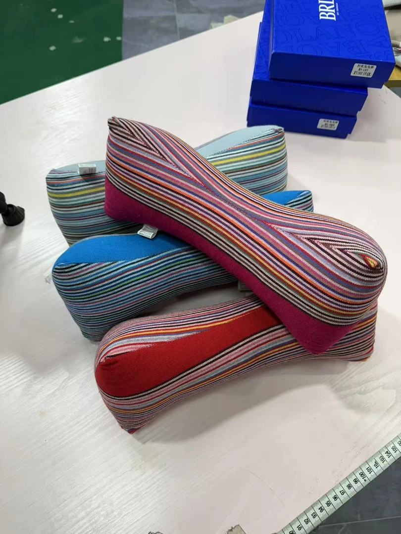 布料老粗布荞麦心枕一个颜色混发