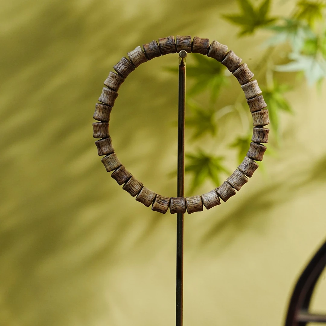 "柬埔寨菩萨金丝 老料沉香竹节 手串 3.06g 250828029 F"