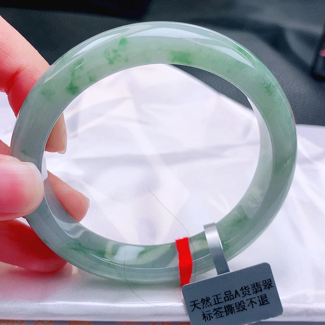 翡翠未镶嵌手镯缅甸天然a货翡翠手镯
