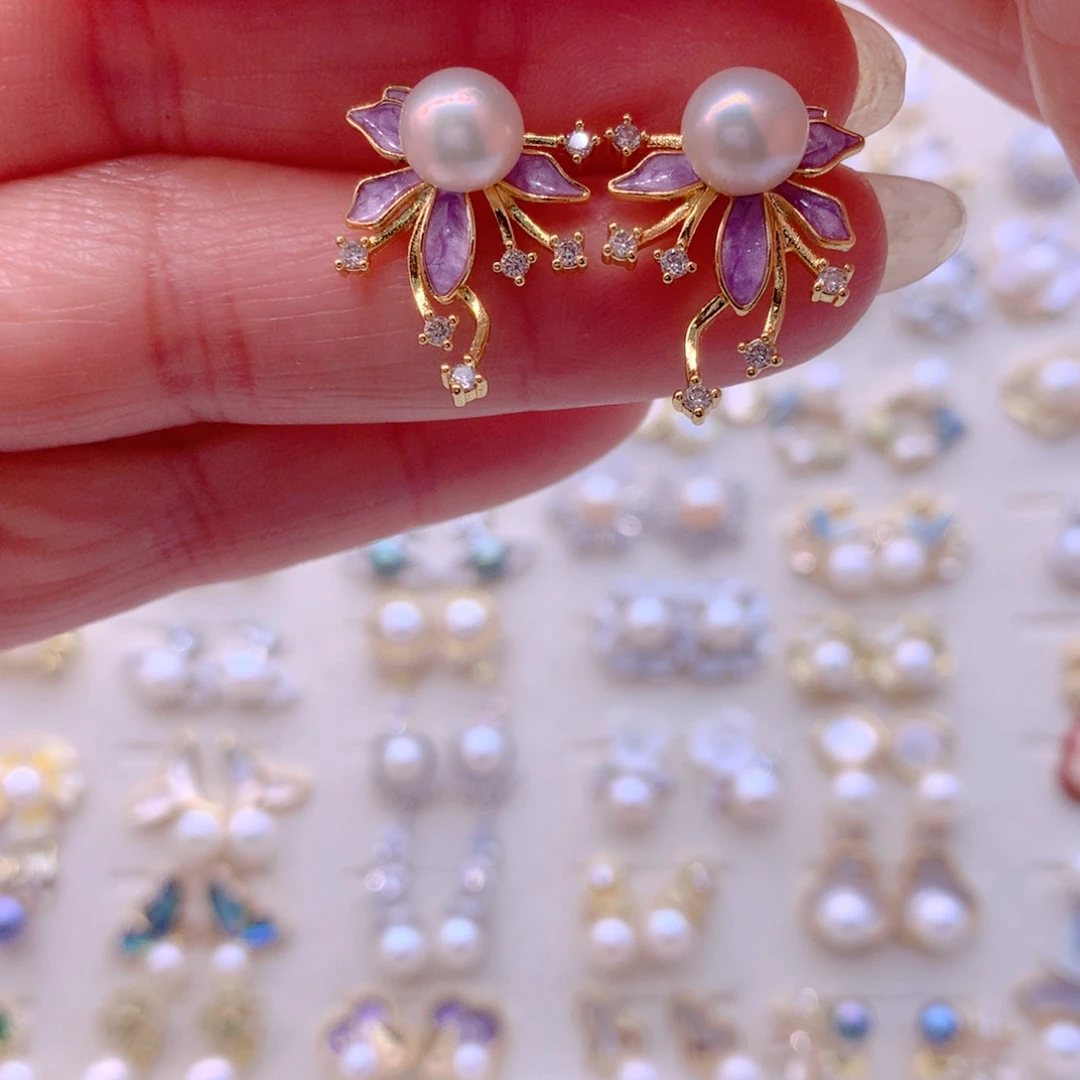 耳饰淡水珍珠合金