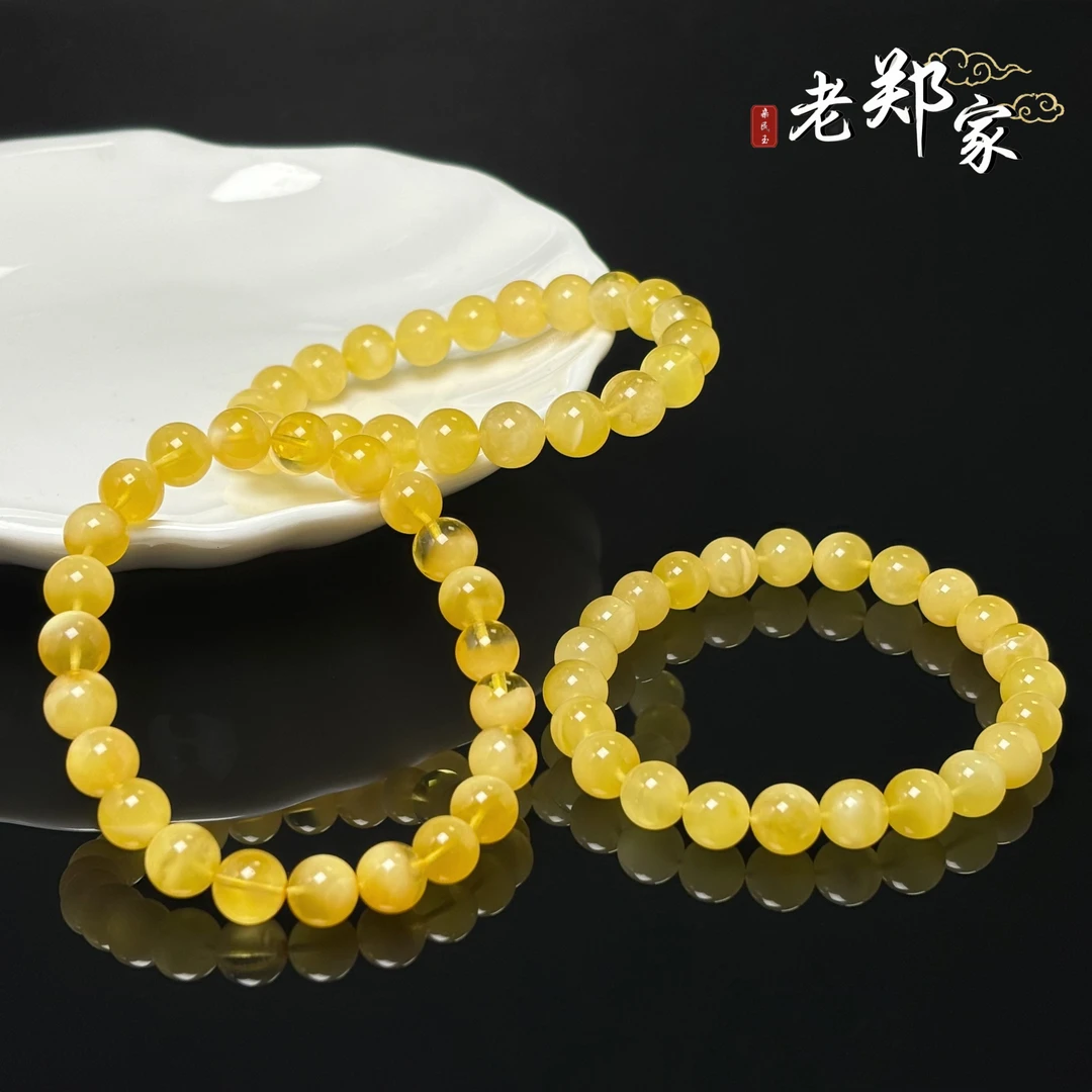 【老郑家】蜜蜡手串一条 YXML009 多样性发1件 约8mm+