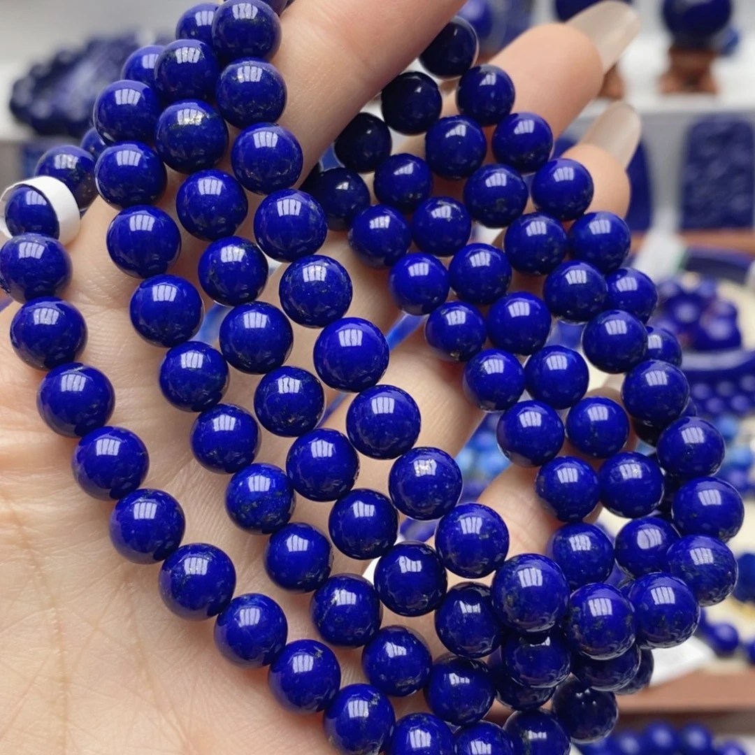 青金石未镶嵌手链7.8mm108