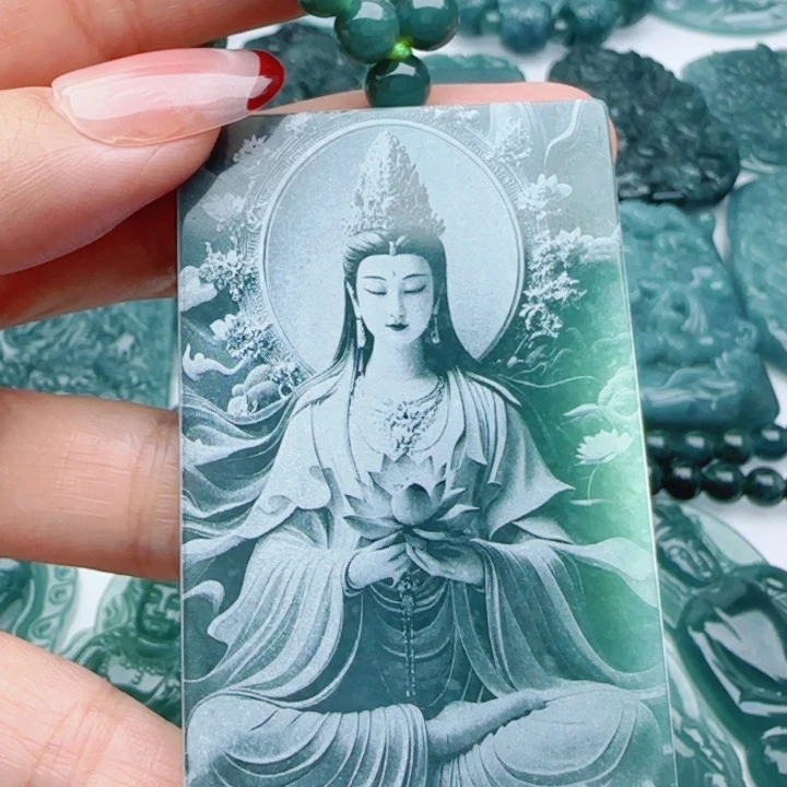 翡翠未镶嵌颈饰多样性发货天然A货翡翠