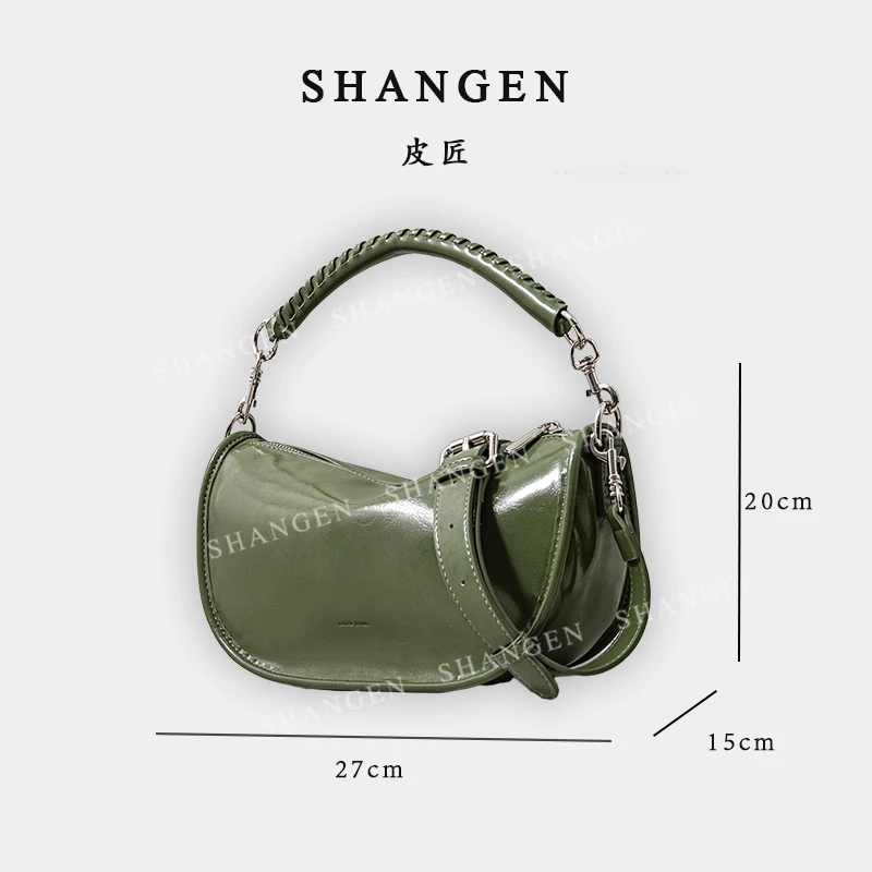 【尚恩CC】SK-62728-松绿-轻奢时尚女士新款手提单肩斜挎包
