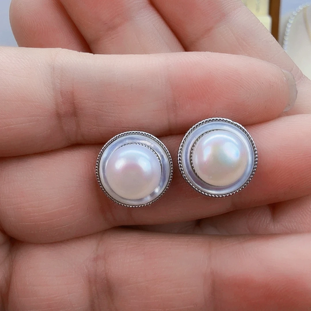 淡水珍珠未镶嵌耳饰