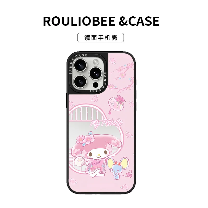 BANCA春和美乐蒂镜面适用苹果16promax手机壳iPhone15/14潮牌1312
