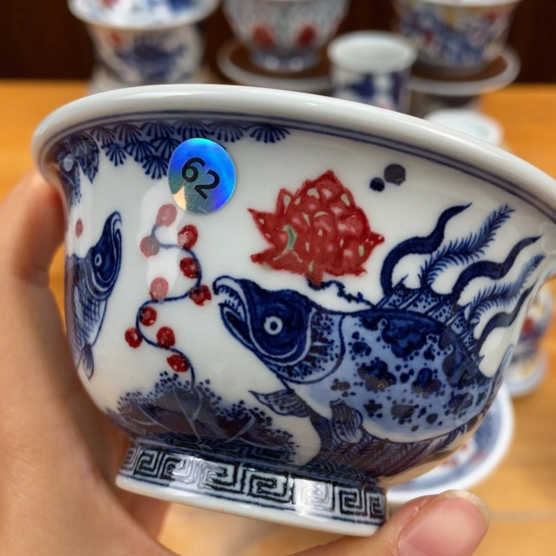 手绘现代茶具非古董