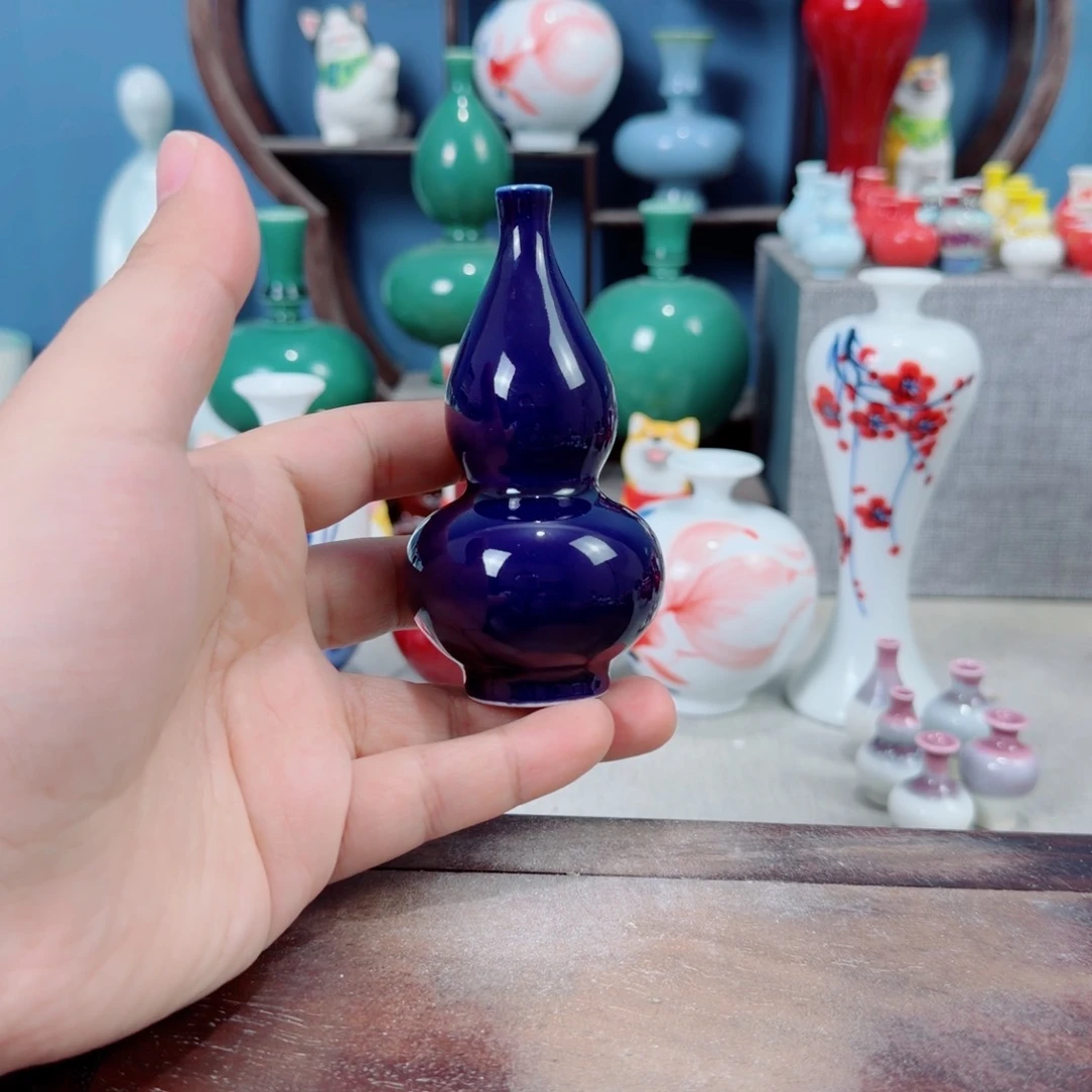 陶瓷手工小花器摆件