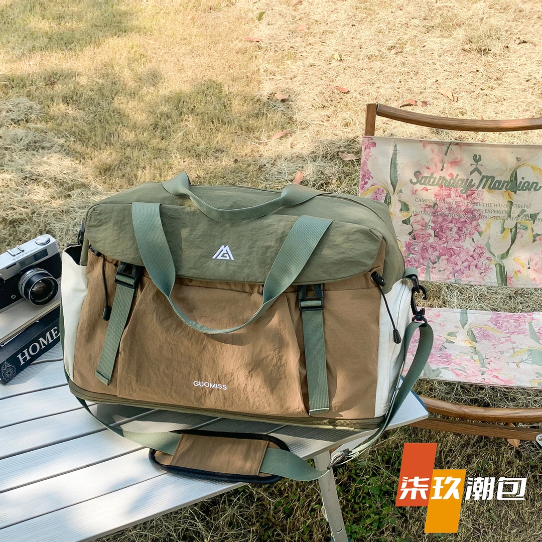 柒玖潮包新款户外旅行包大容量短途手提行李包运动健身休闲收纳包