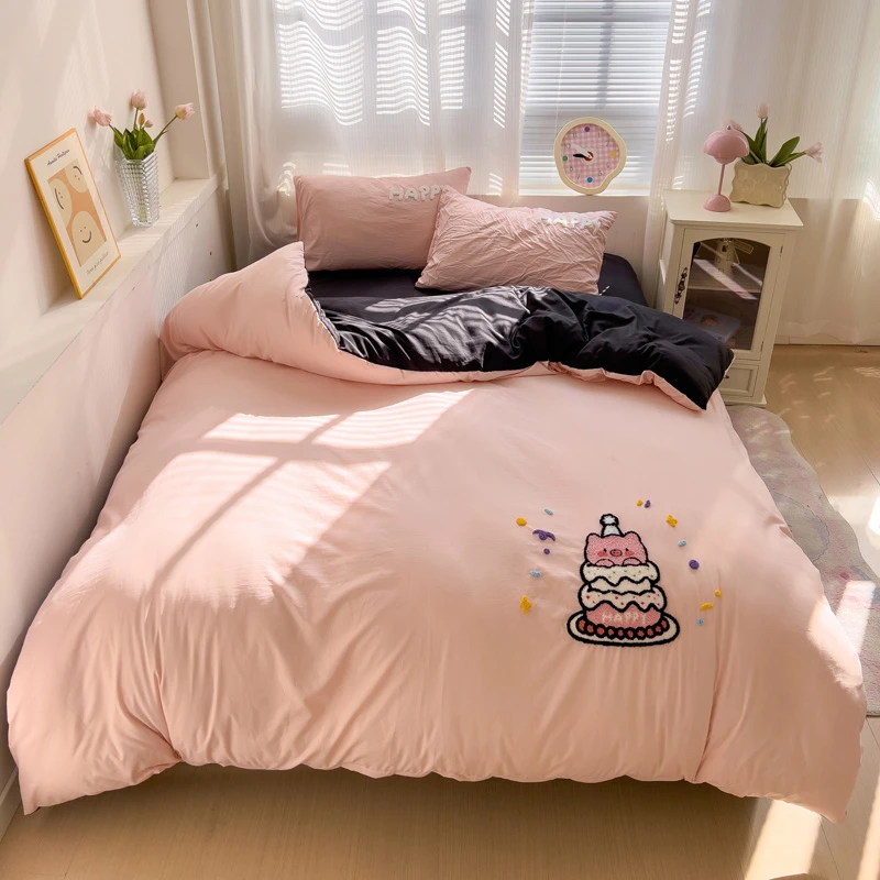 2025新款高克重水洗棉毛巾绣A类四件套