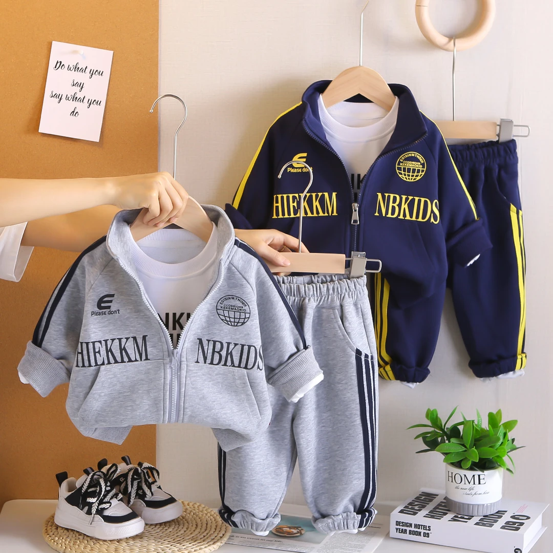男童套装春秋款2025新款帅气炸街中大童男孩休闲运动卫衣裤两件套