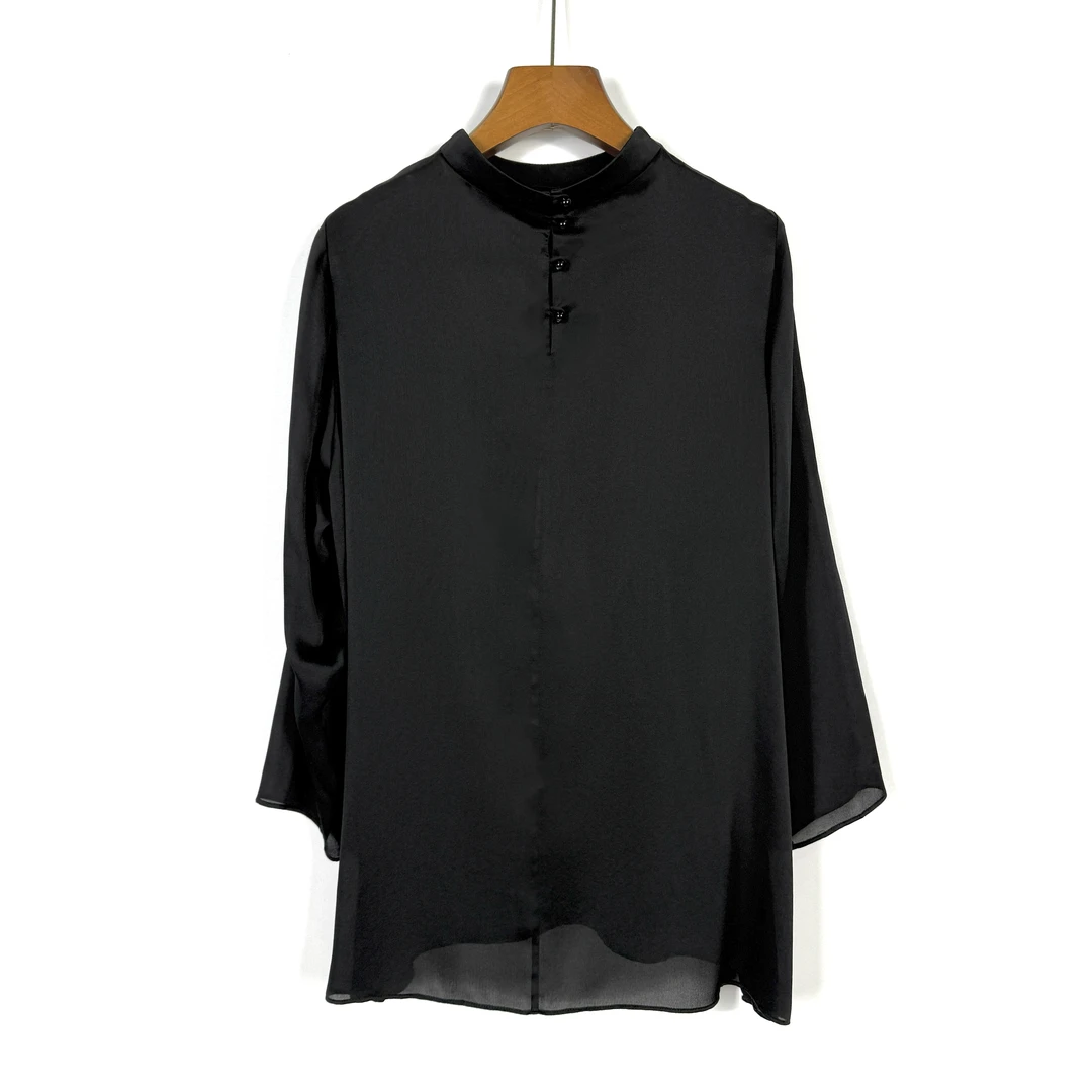 朱总原创设计XZS107X时尚真丝缎上衣