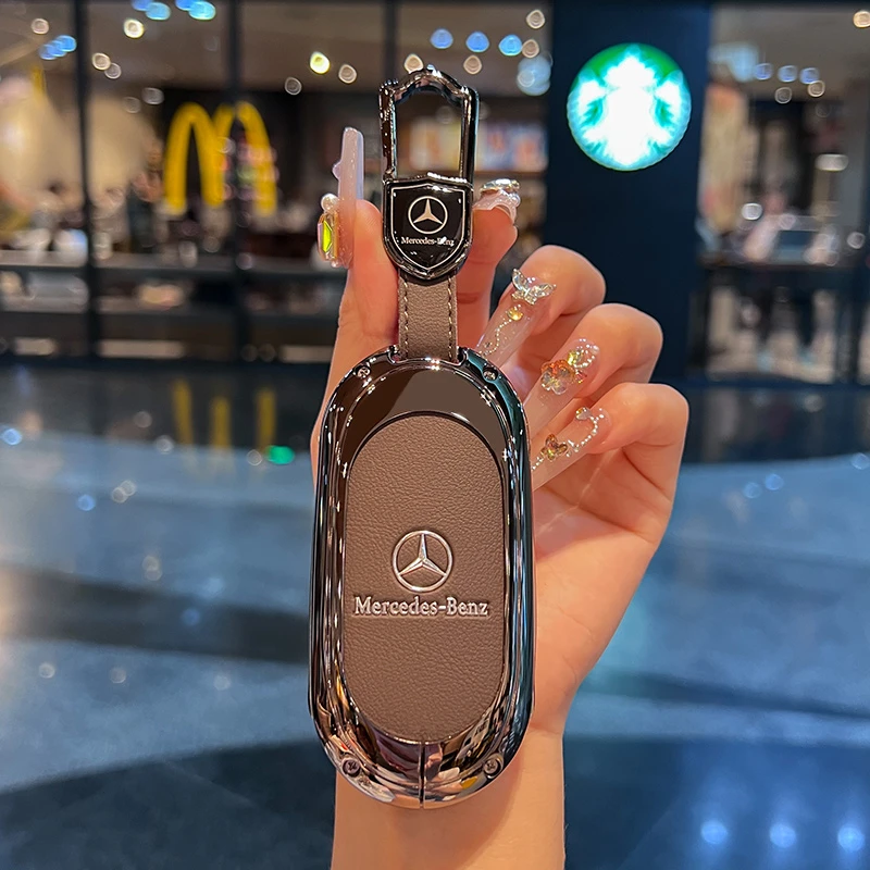 适用新款奔驰glc300l钥匙套2025c260l男e300l车c200l壳s级eqe扣皮