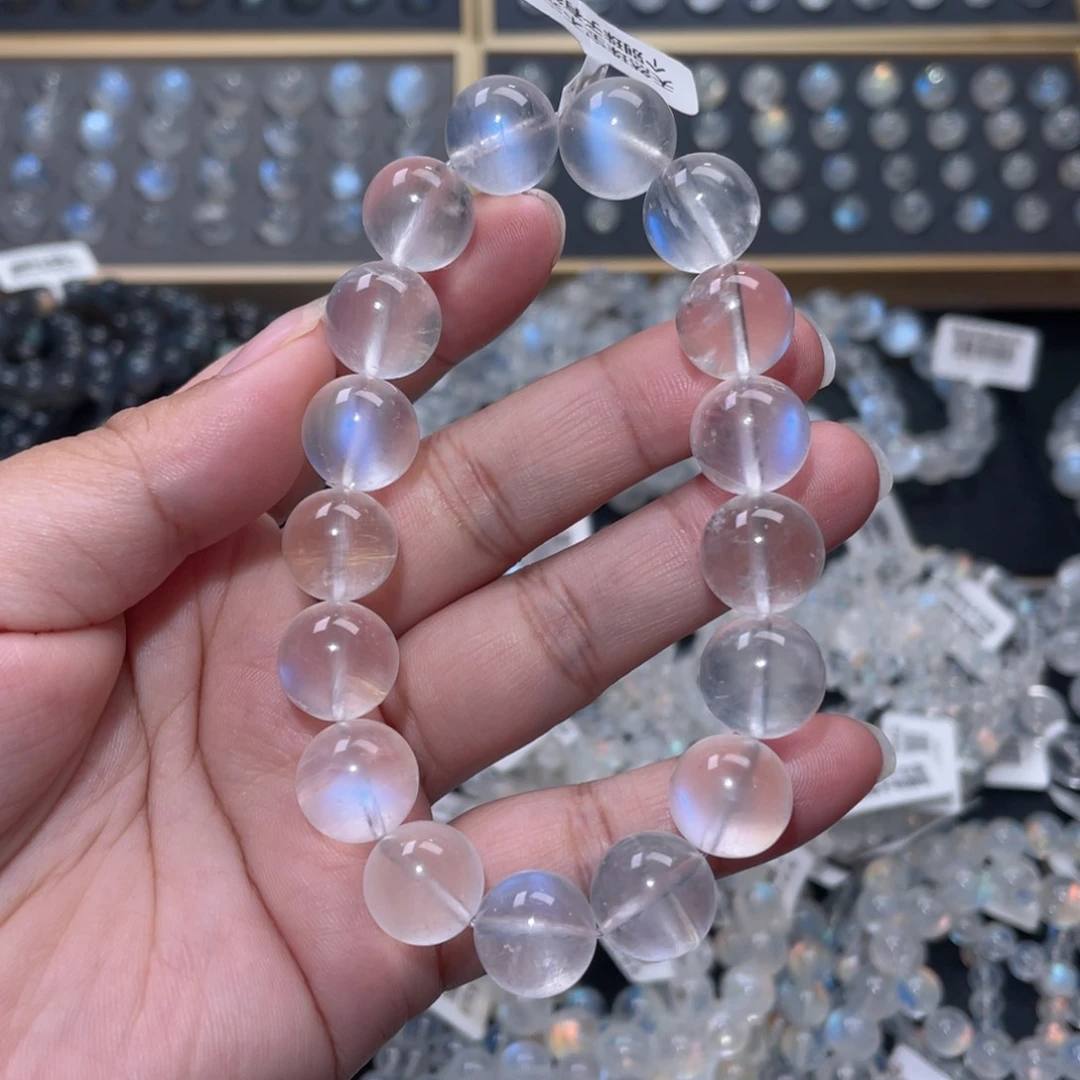 手链未镶嵌长石?****蓝月光手链12mm+