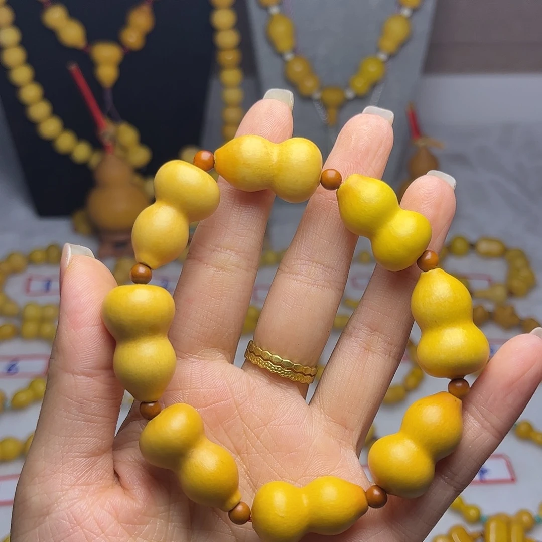 萱***花木质类精品葫芦手串