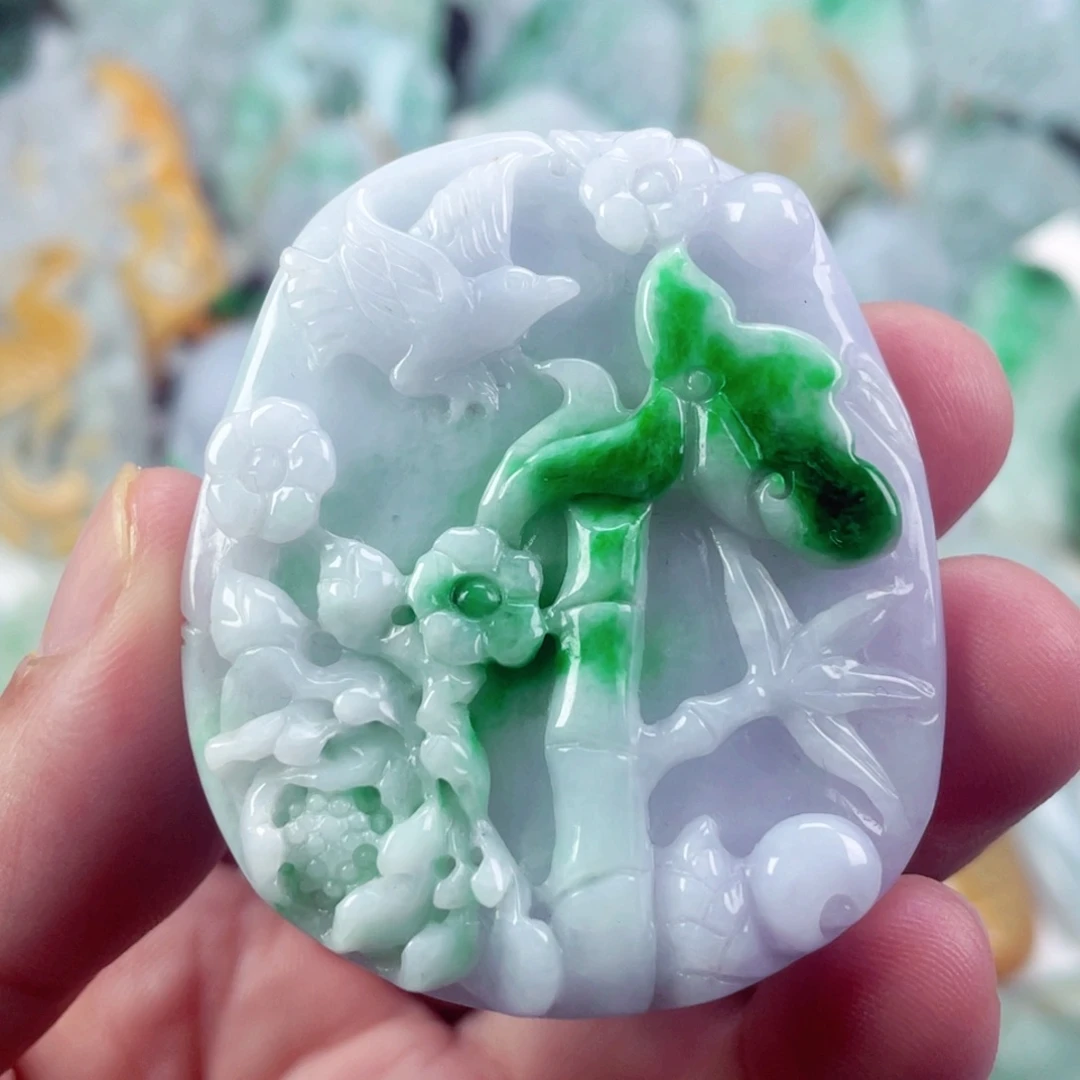 翡翠未镶嵌吊坠(不含链)