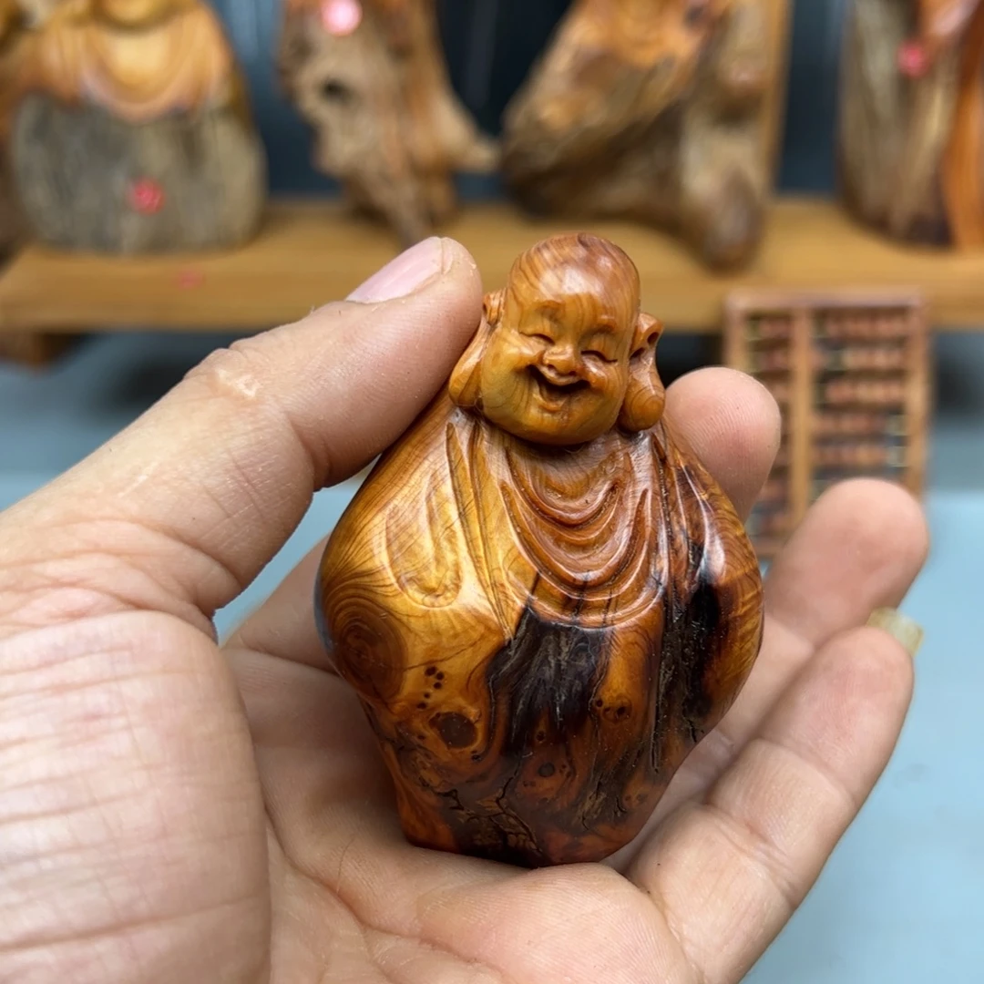 李****木崖柏木摆件手把件