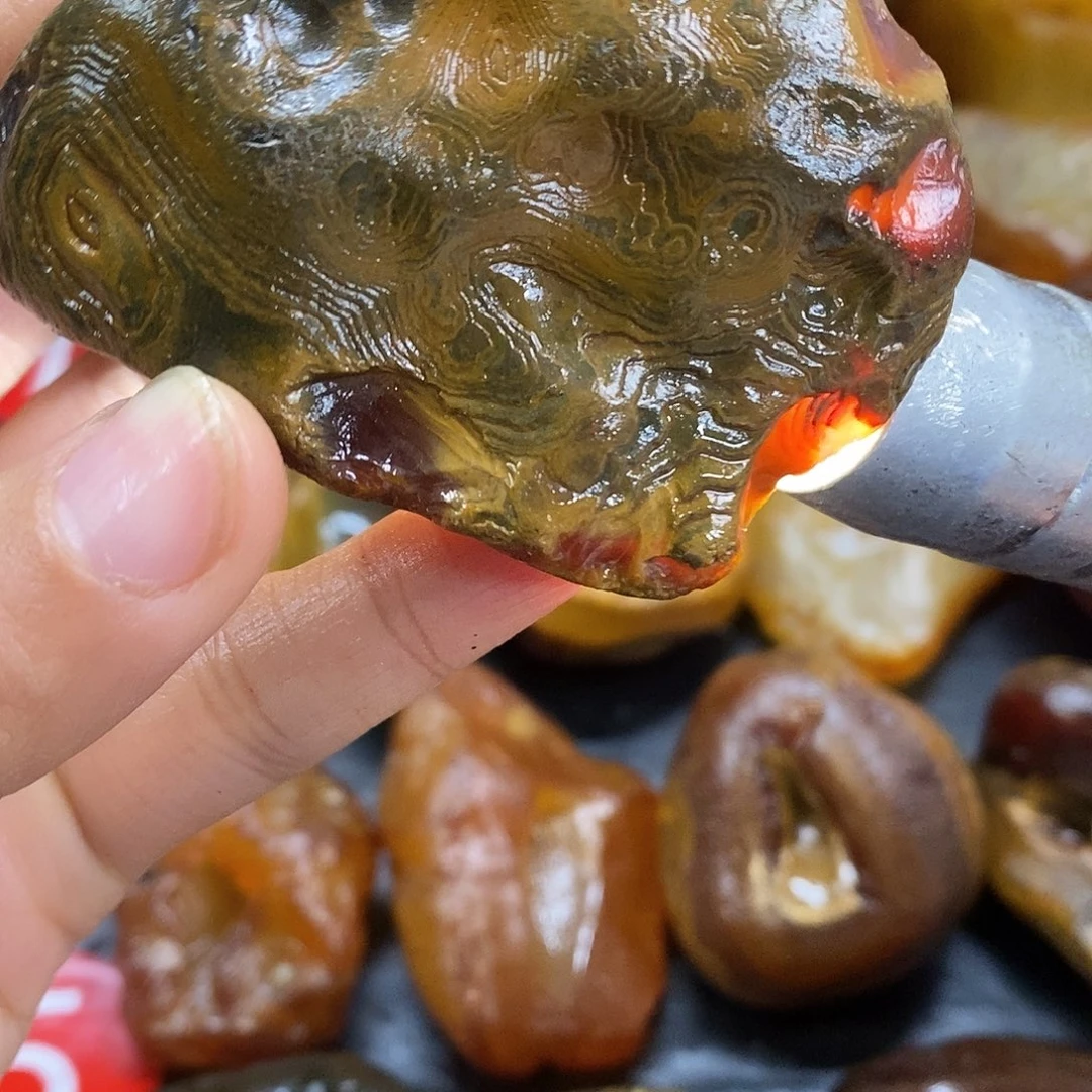 玛瑙/玉髓未镶嵌手把件