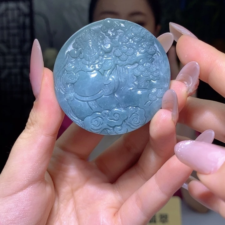 翡翠挂件未镶嵌多样性发货翡翠带珠链