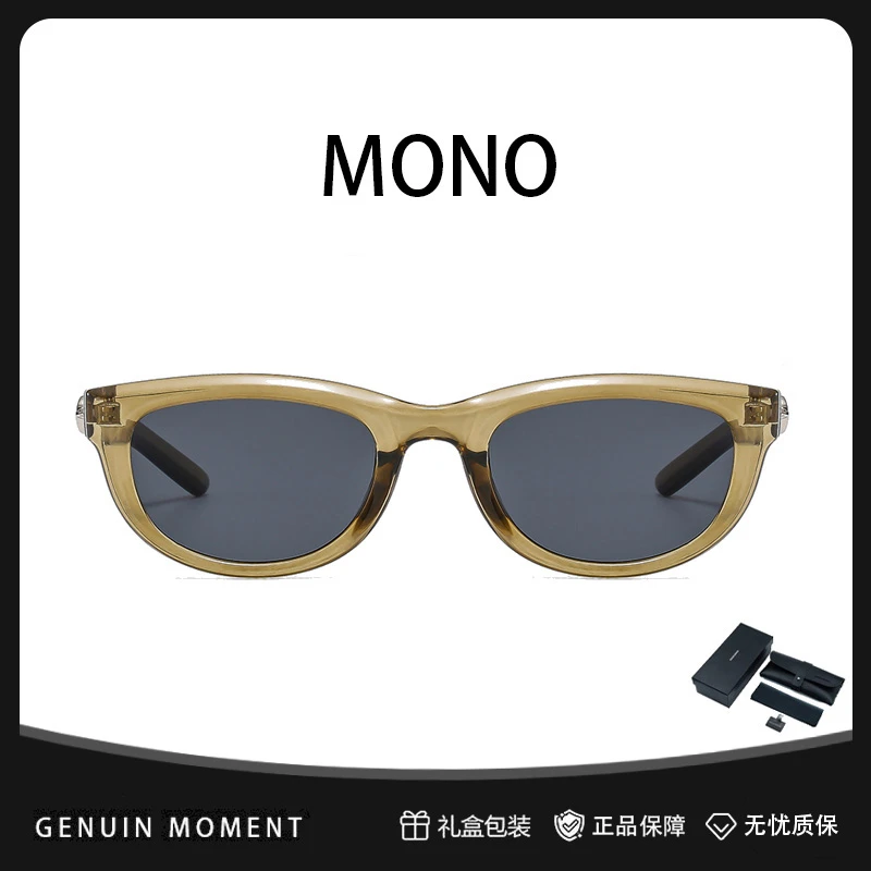 GENUIN MOMENT复古圆框墨镜女可配度数近视防紫外线太阳镜男BON.
