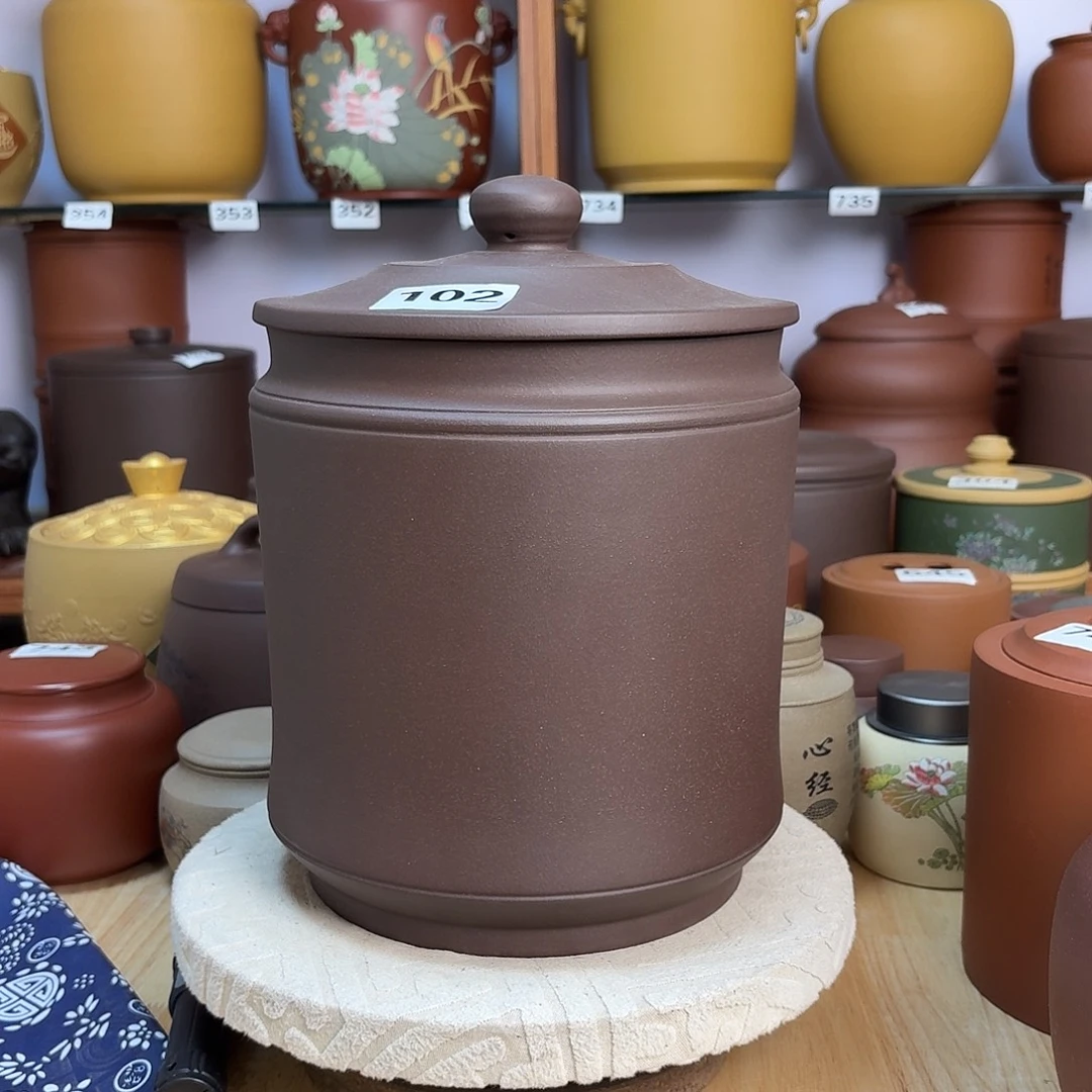 紫砂茶叶罐九饼茶叶罐102