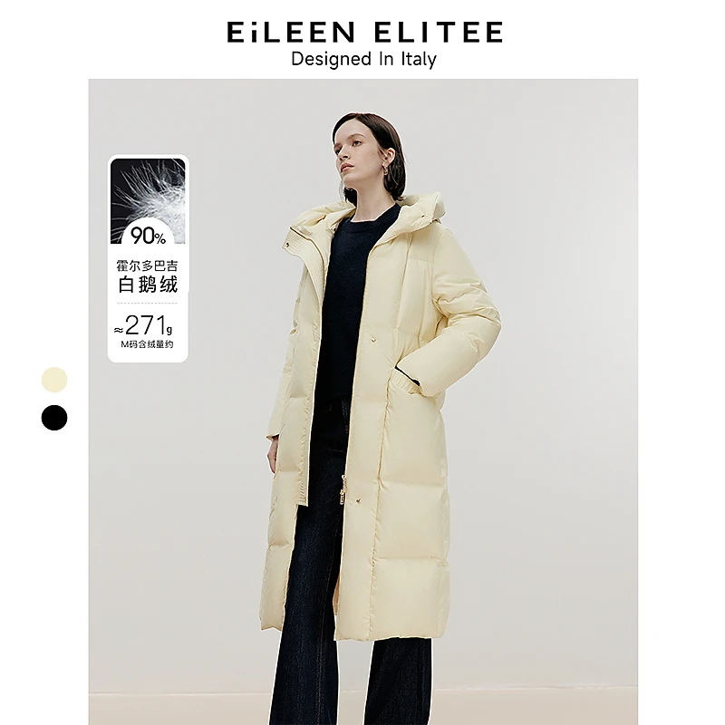 朗姿欧洲EiLEEN ELITEE霍尔多巴吉白鹅绒2024年冬新款加厚羽绒服