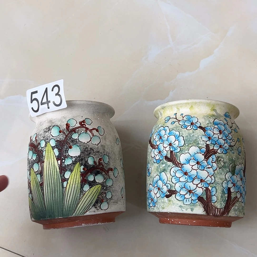 景德镇炫彩手绘口8.5高12.5