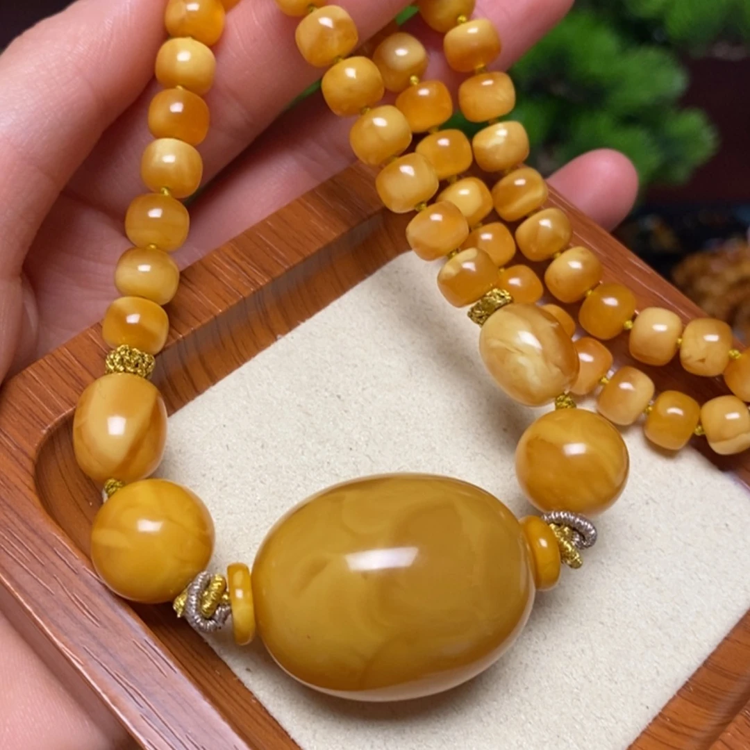 【闪购商品】蜜蜡颈饰未镶嵌项链