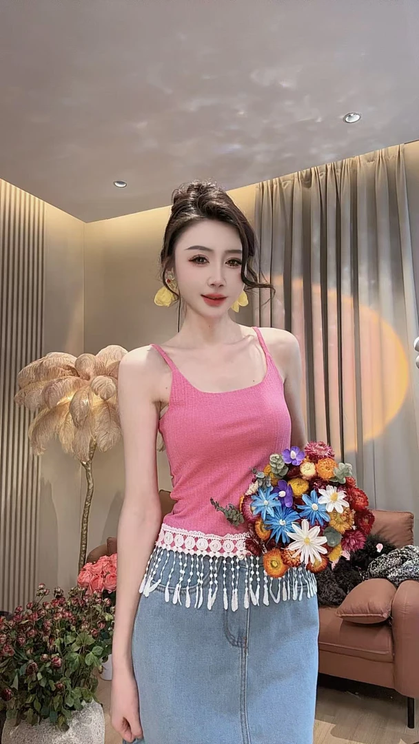 【美美专享】66869夏季新款吊带背心上衣女