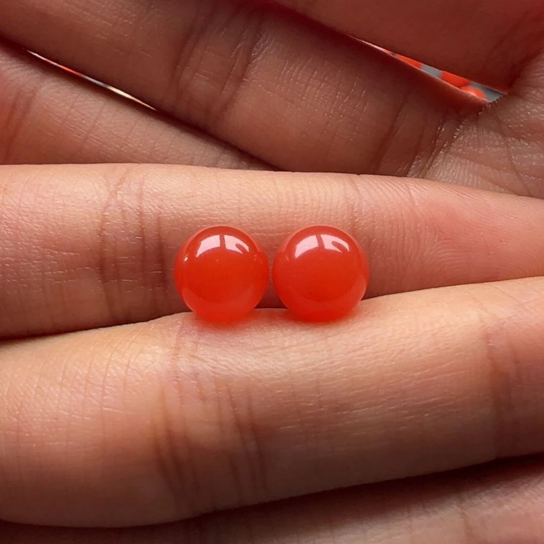 南红玛瑙圆珠8.2未镶嵌用****8