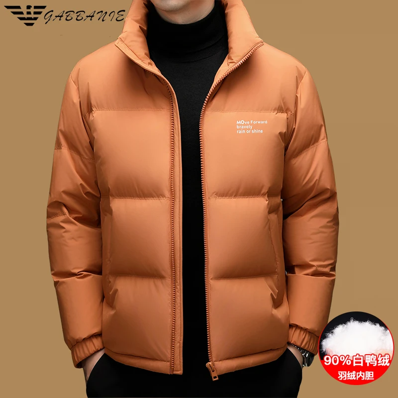 意大利品牌男士立领轻奢羽绒服冬季加厚时尚保暖休闲中青年外套潮