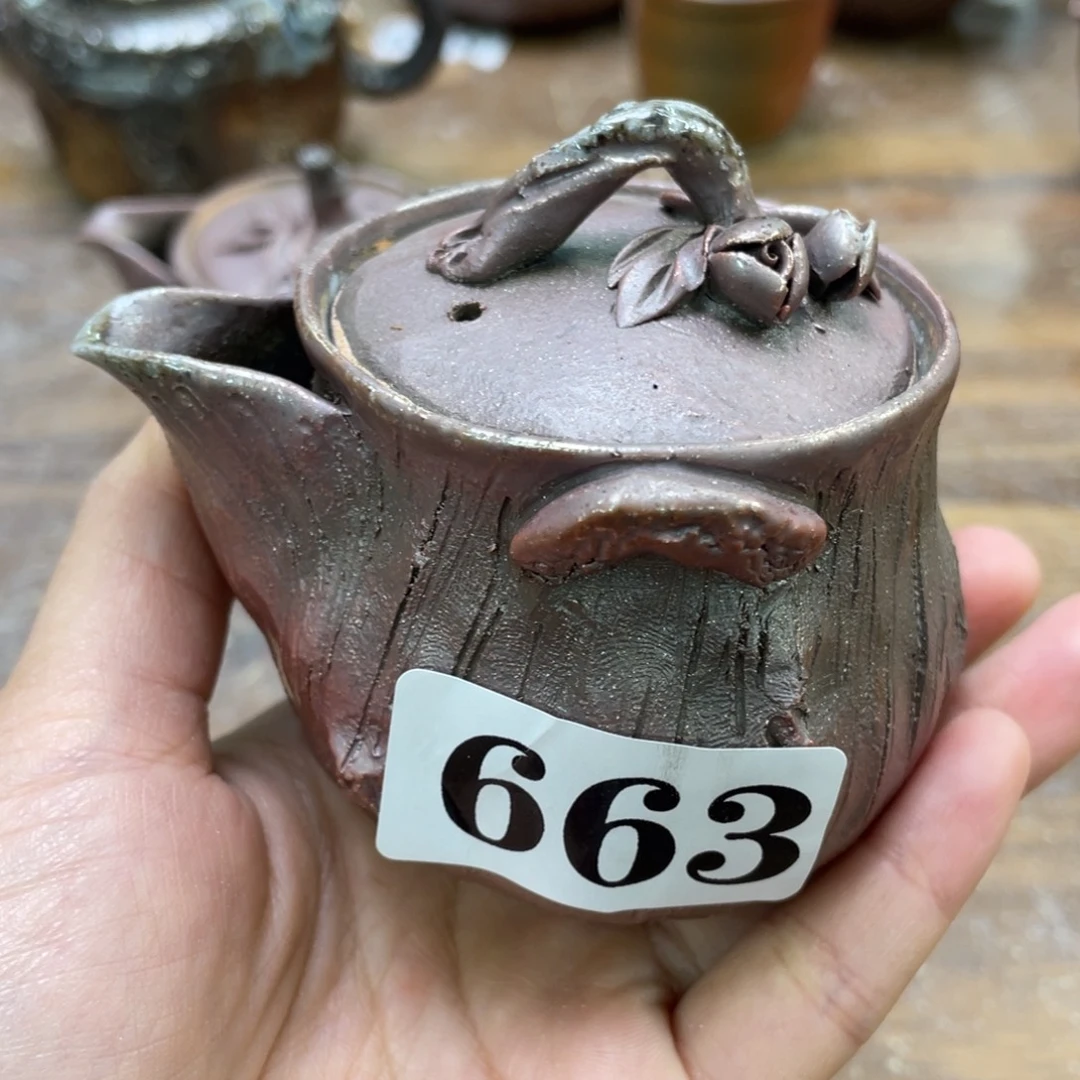 陶纯手工柴烧茶壶茶具