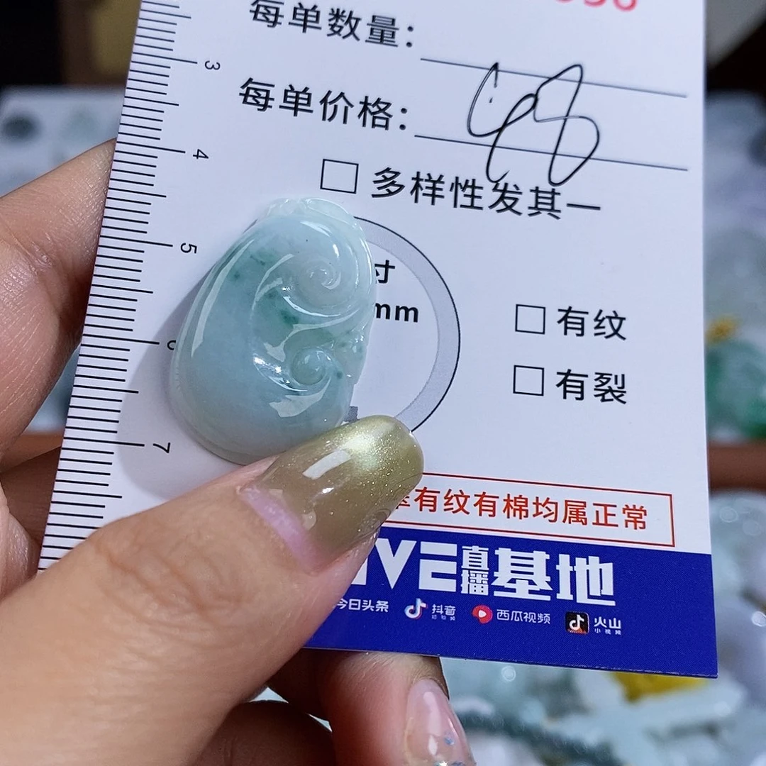 翡翠未镶嵌颈饰6954