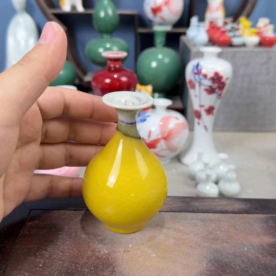 陶瓷手工小花器摆件