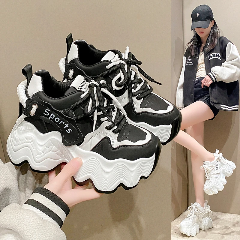 潮流时尚新款增高厚底四季运动休闲老爹鞋轻便舒适单鞋