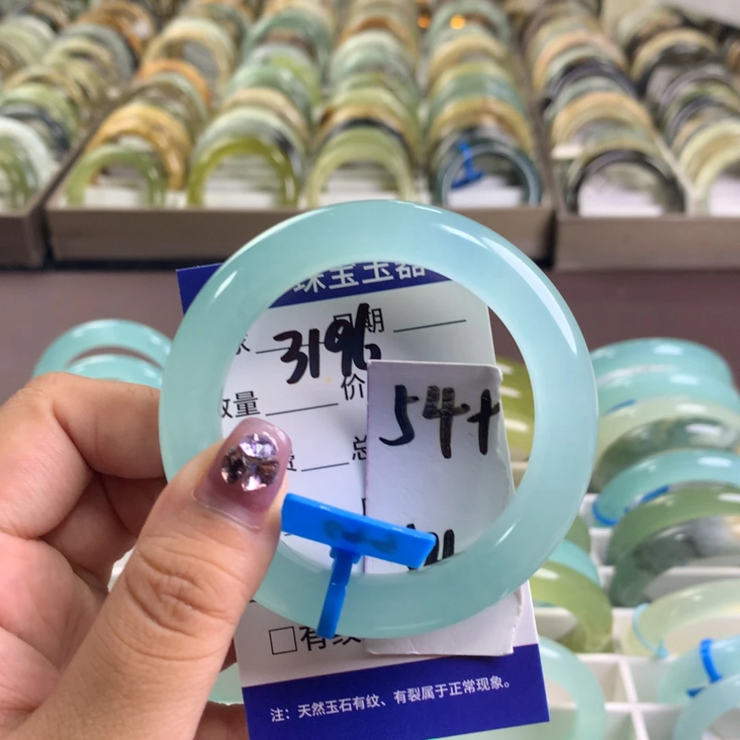 晚***眠蛇纹石玉未镶嵌手镯3196