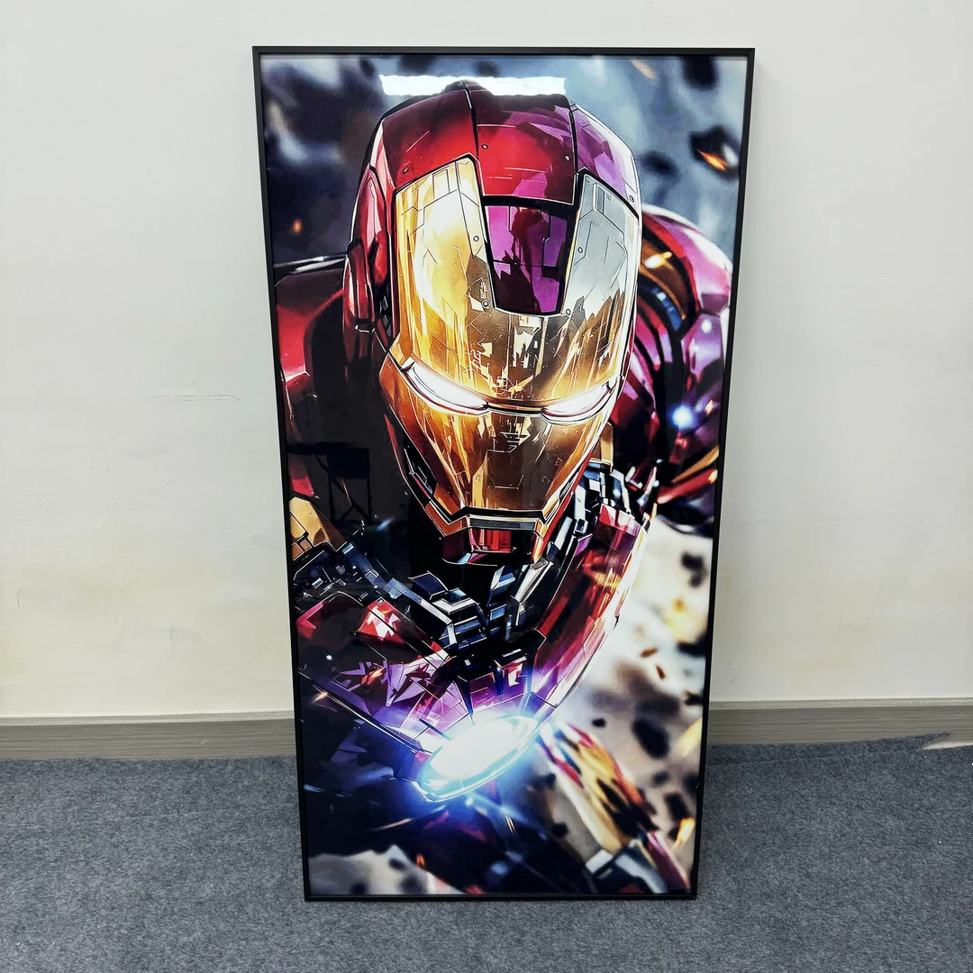 钢铁侠漫威主题家居卧室客厅书房装饰挂画高级感满满