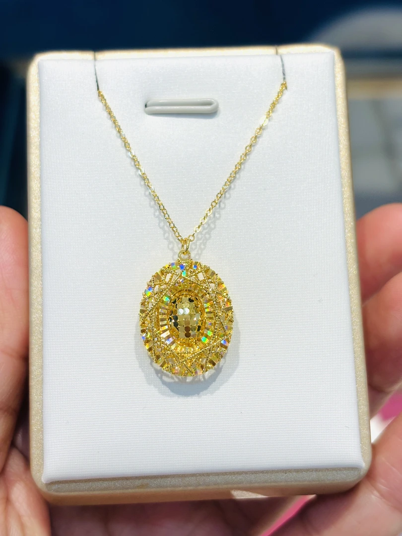 SUNFEEL/赛菲尔[一店]足金999七彩鸽子蛋项链精美5G爆闪礼物推荐