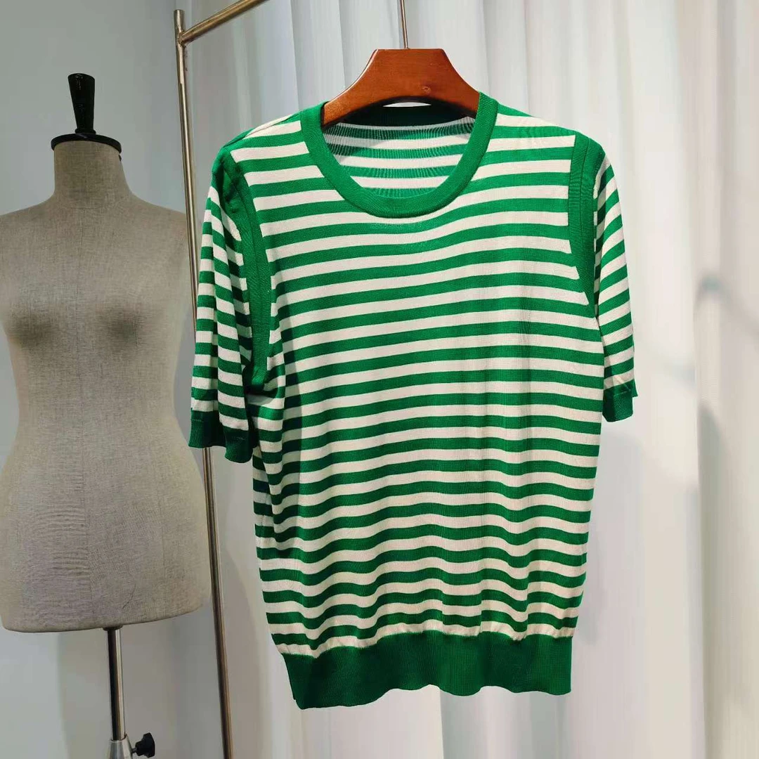 【绿条】丝羊毛混纺羊毛衫52723