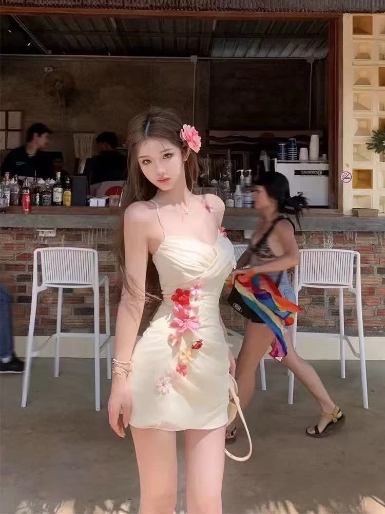 A8-2-3两色“别针花”（长款）连衣裙套装（8871）