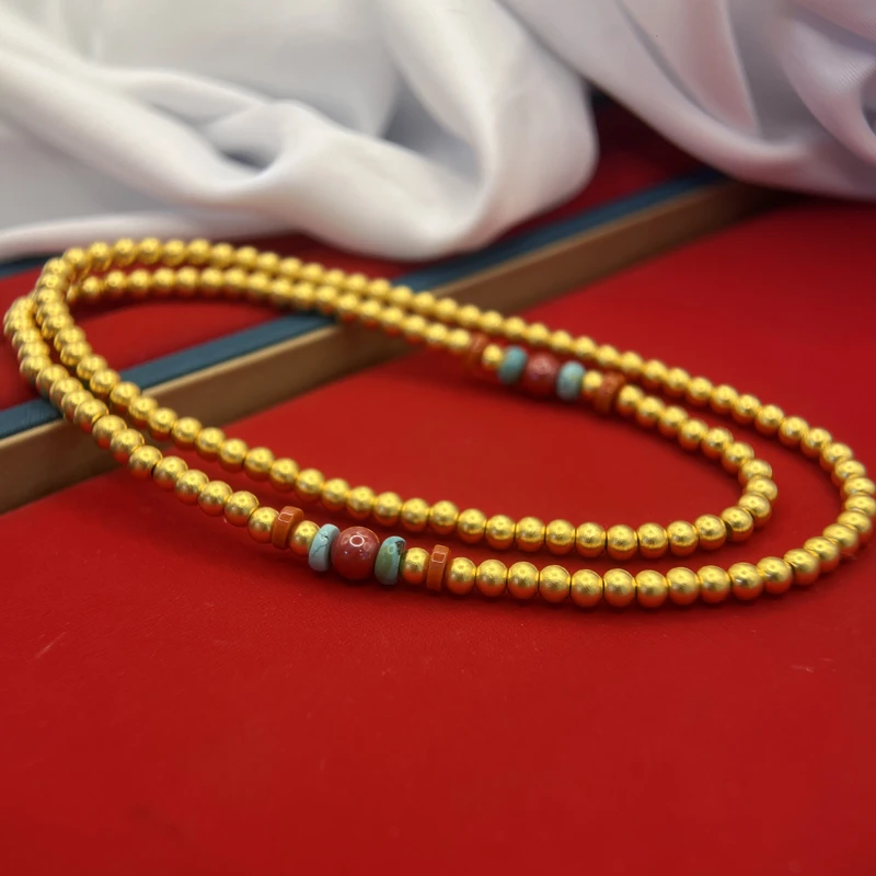 链子足银木质 3店 多彩珠珠项链 叠戴神器 三圈手链