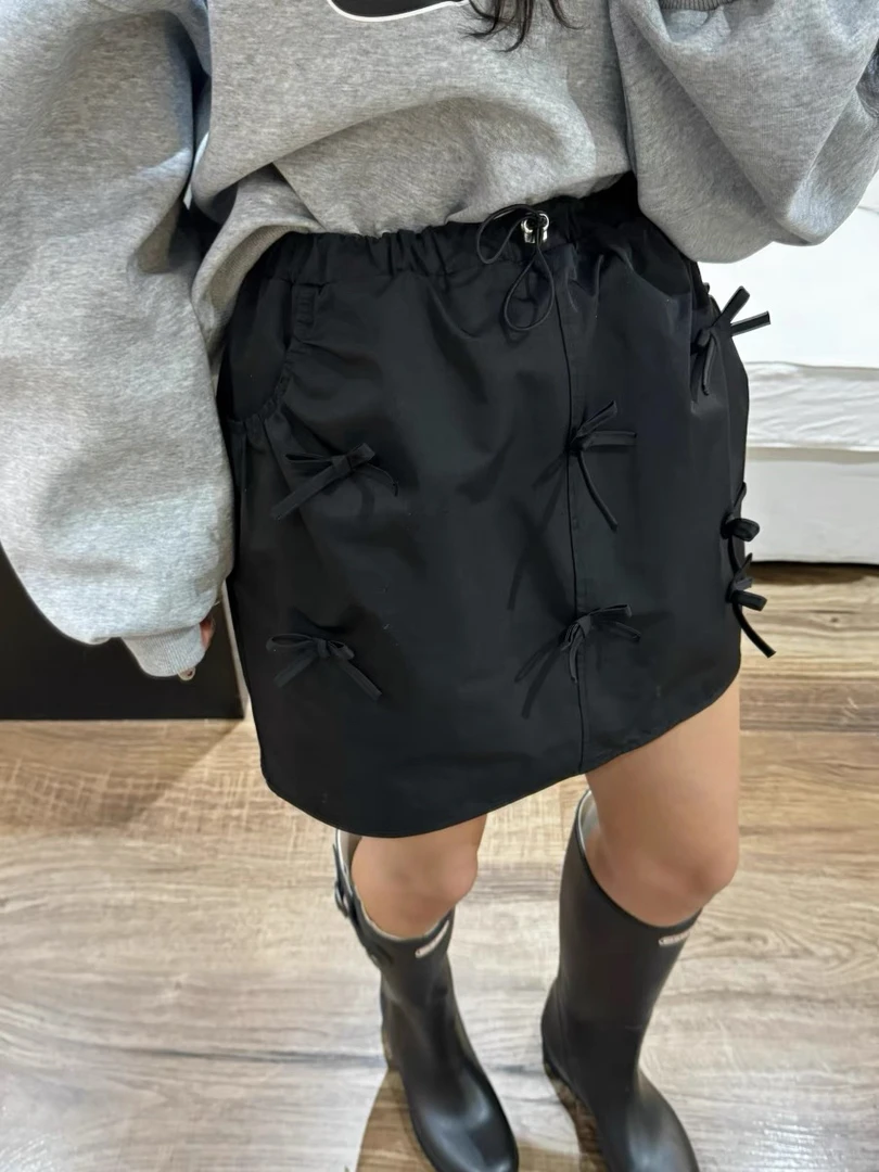 南油 立体蝴蝶结 a字半裙 (带安全裤)